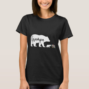 Camiseta Grampa Bear Autismo Aconselhamento Amor Família A
