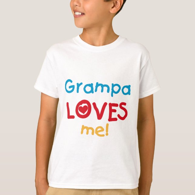 Camiseta Grampa me ama T-shirts e presentes (Frente)