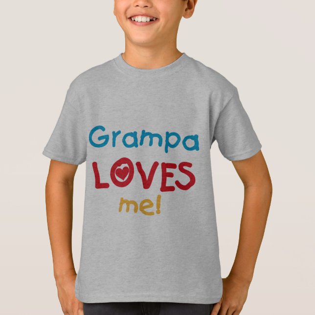 Camiseta Grampa me ama T-shirts e presentes (Frente)