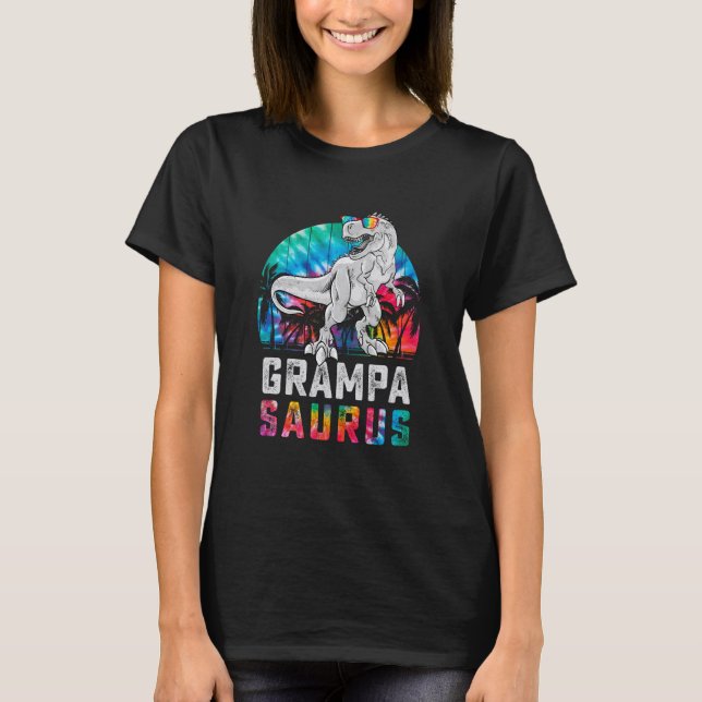 Camiseta Grampasaurus Rex Dinosaur Grampa Saurus Family Mat (Frente)