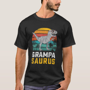 Camiseta Grampasaurus T Rex Dinosaur Grampa Saurus Família
