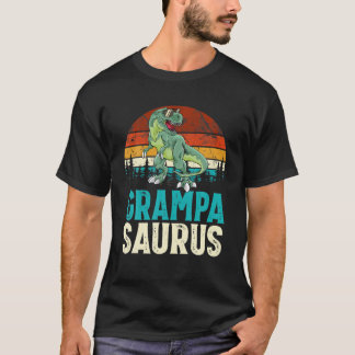 Camiseta Grampasaurus T Rex Dinosaur Grampa Saurus Família