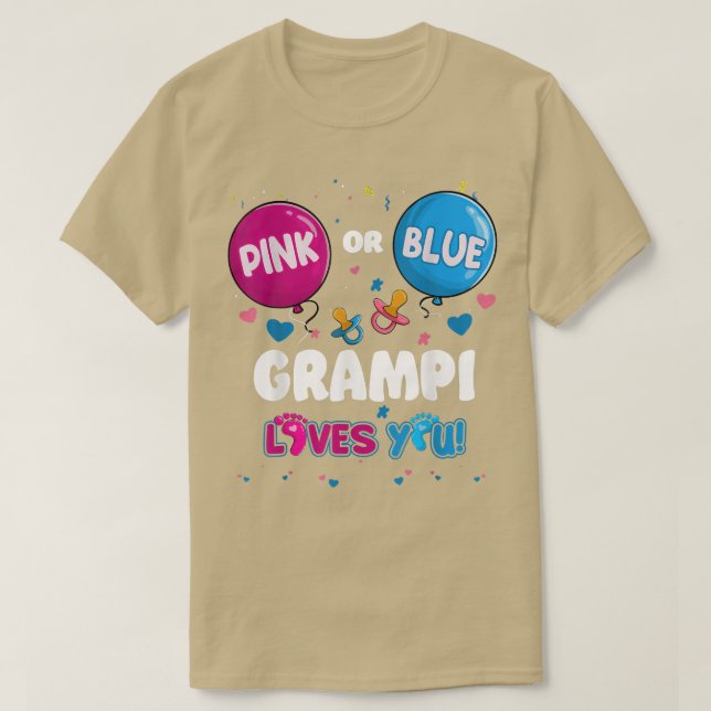 Camiseta Grampi Rosa ou Azul Ama Sua Reveia de Gênero (Frente do Design)