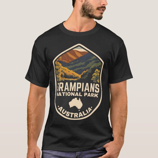 Camiseta Grampianos � O Horizonte Sem Fim da Austrália (Frente)