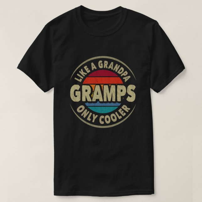 Camiseta Grampos como vovô, só o Dia de os pais mais legal. (Frente do Design)
