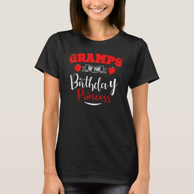 Camiseta Grampos Da Princesa De Aniversário Do Tema B De Mo (Frente)