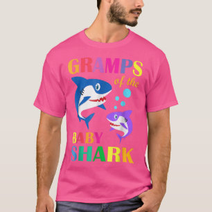 Camiseta Grampos Do Bebê Aniversário Vovô De Tubarão