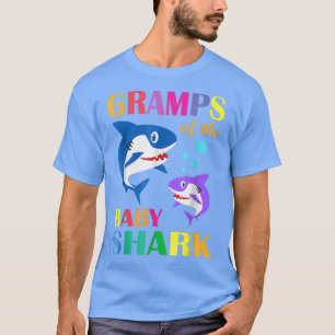Camiseta Grampos Do Bebê Aniversário Vovô De Tubarão