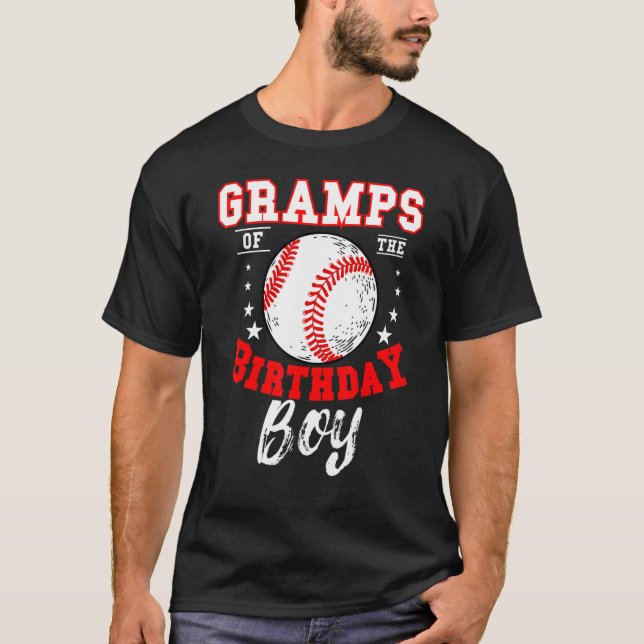 Camiseta Grampos Do Beisebol Do Aniversário Cel De Baile (Frente)