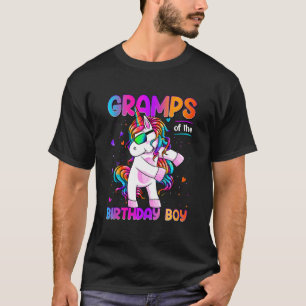 Camiseta Grampos do Birthday Boy Dabbing Unicorn Party 1
