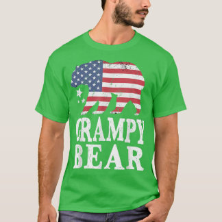 Camiseta Grampy Bear Patriotic Flag Matching Family 4th Of