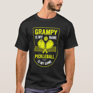 Camiseta Grampy É Meu Nome Pickleball É Meu Jogo Pickleball