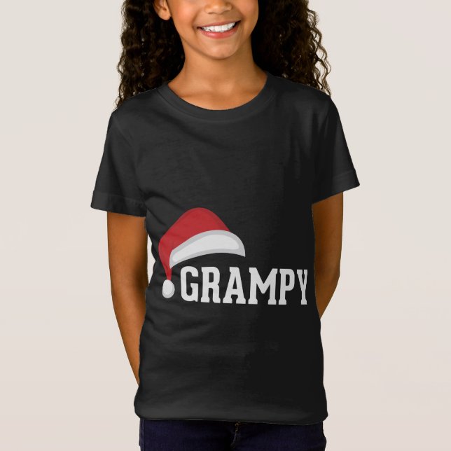 Camiseta Grampy - Feriado de Natal dos Avós de Santa Hat G (Frente)