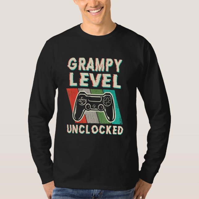 Camiseta Grampy Level Desbloqueado Para Grampy Fa (Frente)