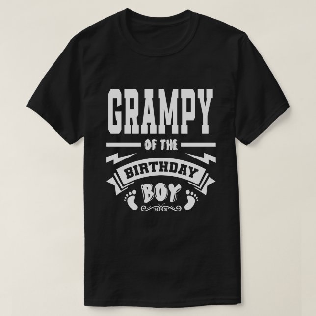 Camiseta GRAMPY Of The Birthday Boy (Frente do Design)