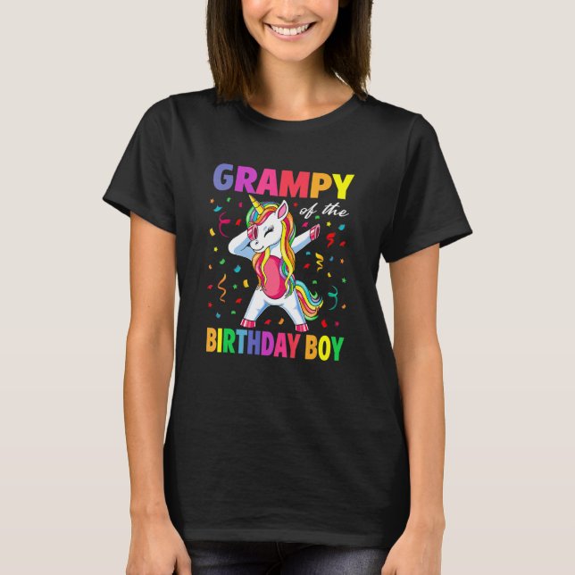 Camiseta Grampy of the Festa de aniversário Gifts Boys Dabb (Frente)