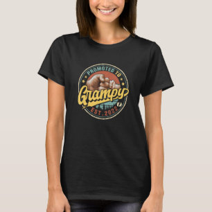 Camiseta Grampy Promovido A Grampy Para Dia de os pais Masc