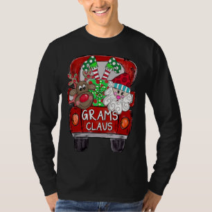 Camiseta Grams Claus Christmas - Reindeer e Papai Noel
