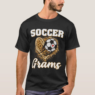 Camiseta Grams de Futebol Coração de Leopardo Amor Jogador