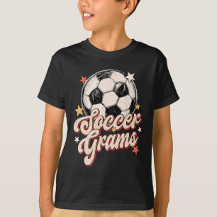 Camiseta Grams de Futebol Groovy Amante de Futebol Retro