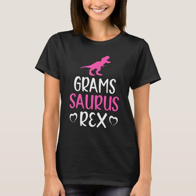 Camiseta Gramssaurus Rex Dinosaur Grams Saurus Family (Frente)