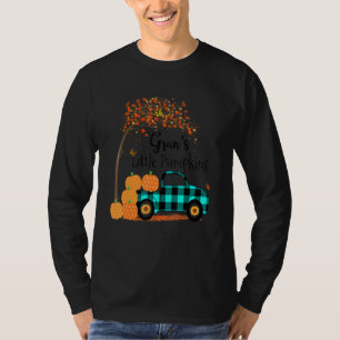 Camiseta Gran S Little Pumpkins Xadrez Verde Outono Ar
