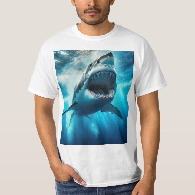 Camiseta Gran tiburón blanco (Frente)