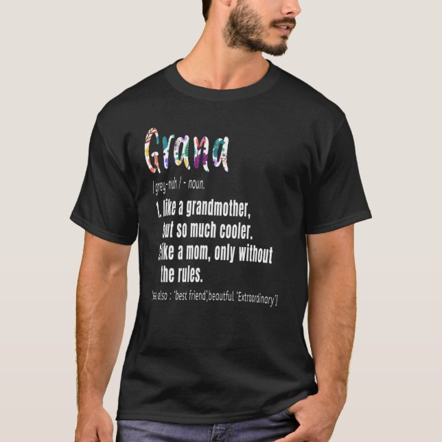 Camiseta Grana Definição Dia de as mães e presente de anive (Frente)