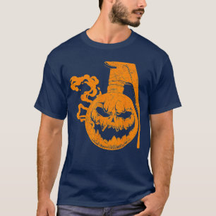 Camiseta Granada de Abóbora Amigos Divertidos de Halloween