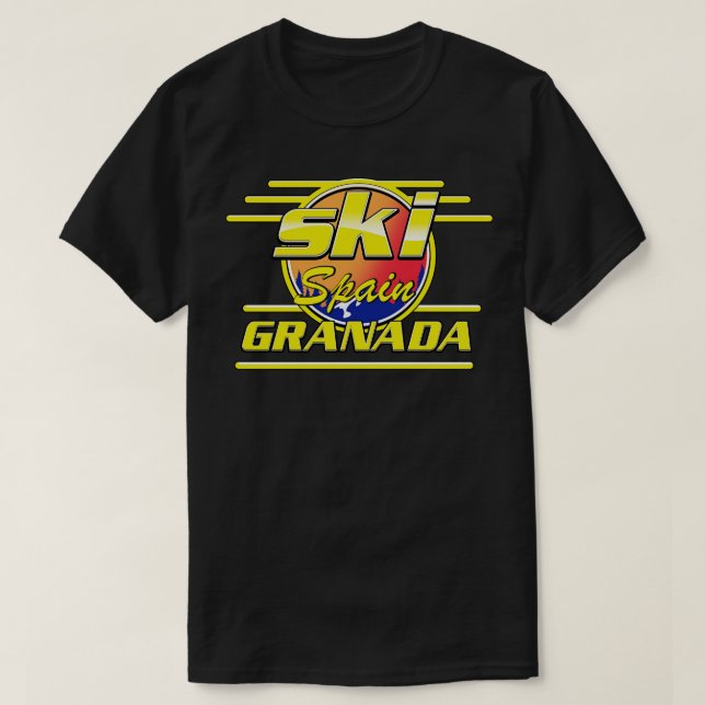 Camiseta Granada espanha para esquiar (Frente do Design)