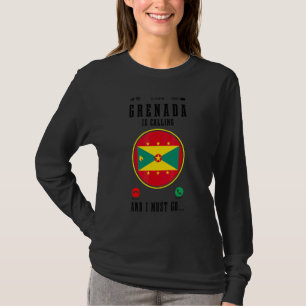 Camiseta Granada Está Chamando E Eu Devo Ir Bandeira de G