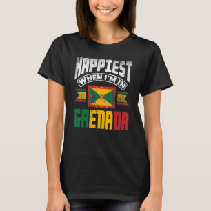 Camiseta Granada Granadino Bandeira Granadina Mais Feliz Qu