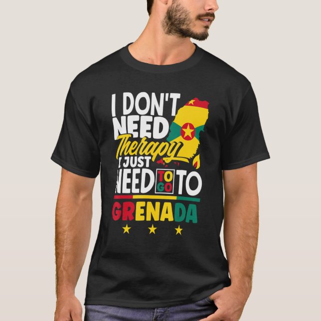Camiseta Granada Grenadiana Eu Só Preciso Ir Para Granada (Frente)