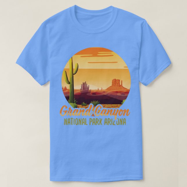 Camiseta Grand Canyon Arizona do Parque Nacional dos Estado (Frente do Design)