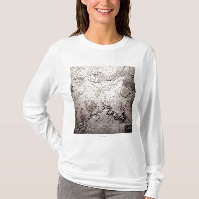Camiseta Grand Canyon de Colorado e de mapa de (Frente)