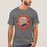 Camiseta Grand Canyon National Park Retro Compass Emblem<br><div class="desc">Grande Canyon vetor trabalho de arte design. O parque abriga grande parte do imenso Grand Canyon,  com suas bandas em camadas de rocha vermelha revelando milhões de anos de história geológica.</div>