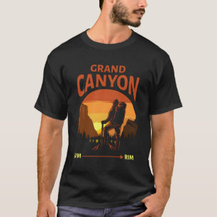 Camiseta Grand Canyon National Park Rim Rim Rim Caminhando