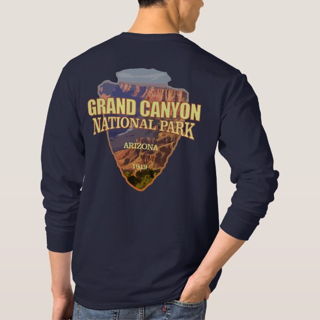 Camiseta Grand Canyon NP (flecha) (Verso)