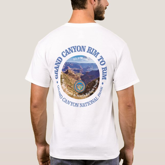 Camiseta Grand Canyon Rim para Rim (rd) (Verso)