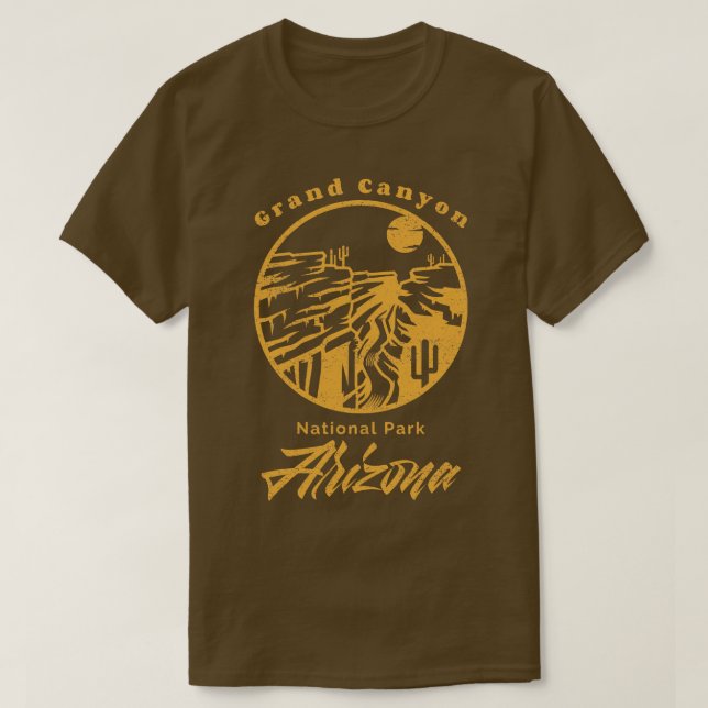 Camiseta Grand Canyon US National Park Arizona Camping Trav (Frente do Design)
