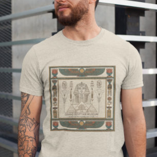Camiseta Grand Egyptian Museum Design do Patrimônio Egípcio