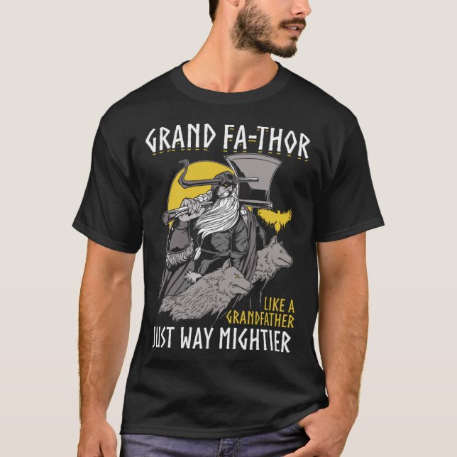 Camiseta Grand Fathor  Cool Saying Father s Day Costume Vik (Frente)