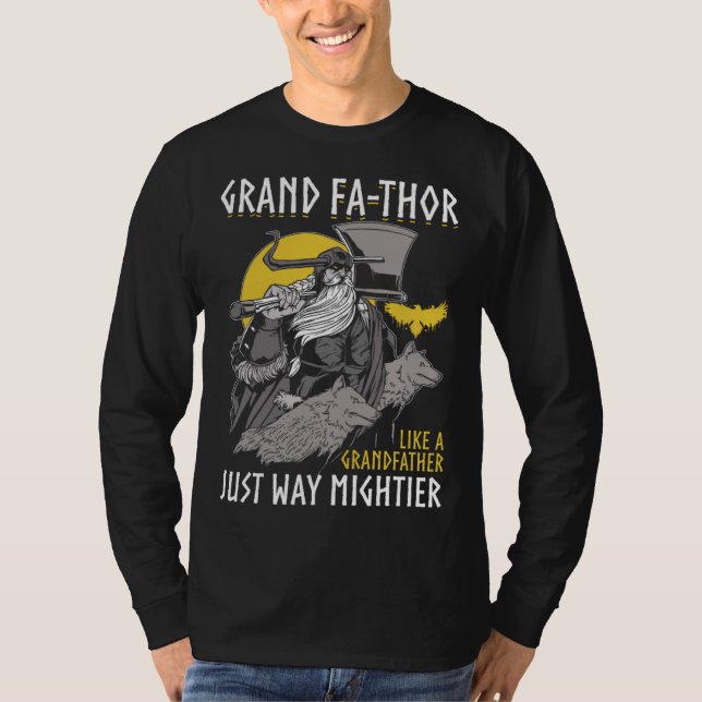 Camiseta Grand Fathor  Cool Saying Father s Day Costume Vik (Frente)