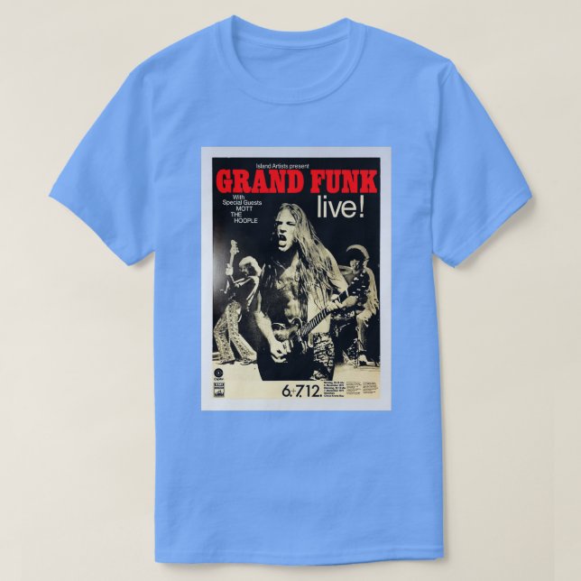 Camiseta Grand Funk Concert (Frente do Design)