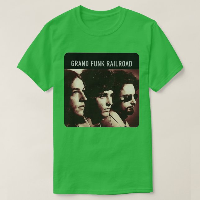 Camiseta Grand Funk Power Rock Roll Premium Classic TSh (Frente do Design)