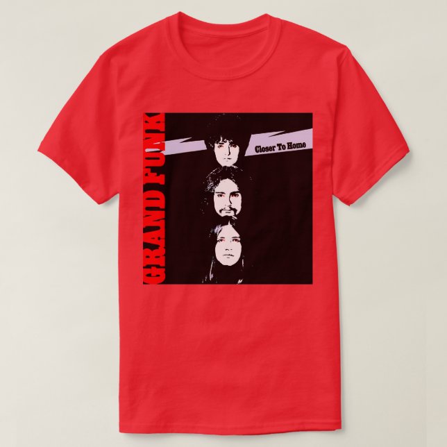 Camiseta Grand Funk Railroad mais próximo ao Home 2 (Frente do Design)