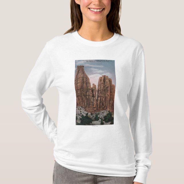 Camiseta Grand Junction, CO - vista do monumento nacional (Frente)