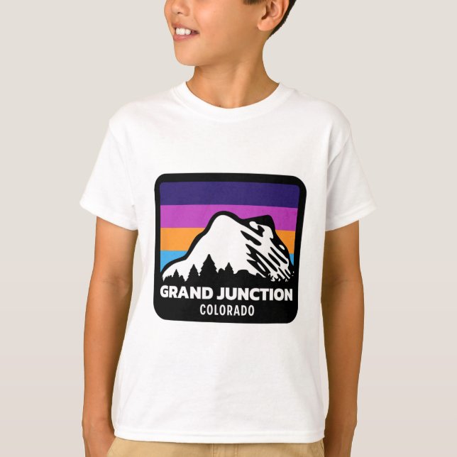 Camiseta Grand Junction Colorado Skiing Snowboard Family (Frente)