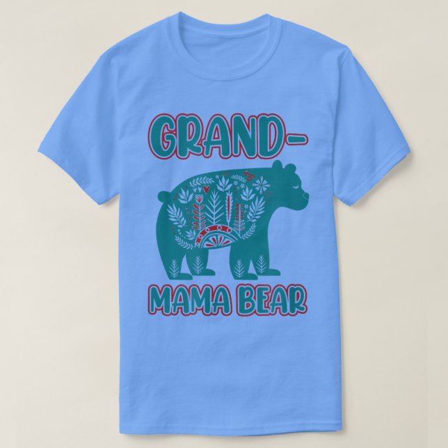 Camiseta Grand Mama Bear - Cute  (Frente do Design)