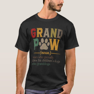 Camiseta Grand Paw Vovô Dog Definição De Pai Pawpa Fatheru